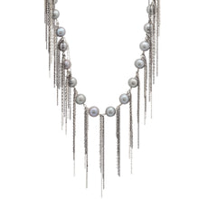 Load image into Gallery viewer, Silver Fringe 31&quot; Necklace