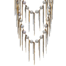Load image into Gallery viewer, Silver Fringe 62&quot; Necklace