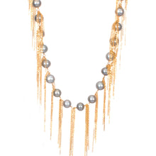 Load image into Gallery viewer, Silver Fringe 31&quot; Necklace