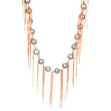Load image into Gallery viewer, Silver Fringe 31&quot; Necklace