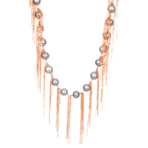 Silver Fringe 31" Necklace