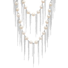 Load image into Gallery viewer, White Fringe 62&quot; Necklace