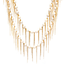 Load image into Gallery viewer, White Fringe 62&quot; Necklace