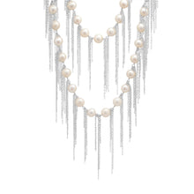 Load image into Gallery viewer, White Fringe 62&quot; Necklace