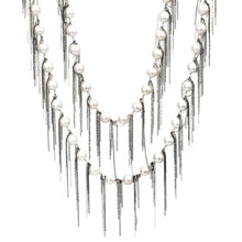 Load image into Gallery viewer, White Fringe 62&quot; Necklace