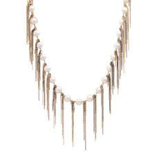 Load image into Gallery viewer, White Fringe 31&quot; Necklace