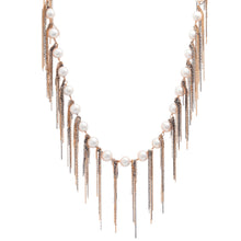 Load image into Gallery viewer, White Fringe 31&quot; Necklace
