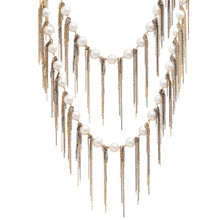 Load image into Gallery viewer, White Fringe 62&quot; Necklace