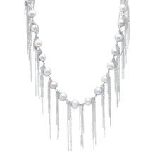 Load image into Gallery viewer, White Fringe 18&quot; Necklace