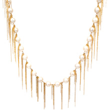 Load image into Gallery viewer, White Fringe 18&quot; Necklace