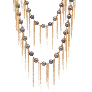 Ink Fringe 62" Necklace