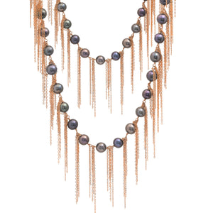 Ink Fringe 62" Necklace