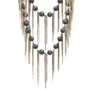 Ink Fringe 62" Necklace