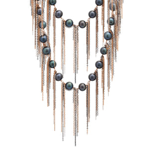 Ink Fringe 62" Necklace