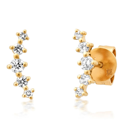 Graduated Diamond Studs
