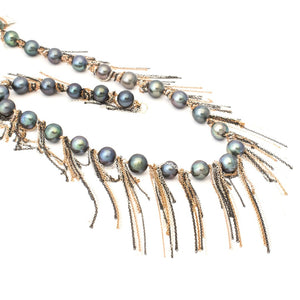 Ink Fringe 62" Necklace