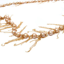 Load image into Gallery viewer, Gold Fringe 31&quot; Necklace