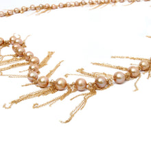 Load image into Gallery viewer, Gold Fringe 62&quot; Necklace
