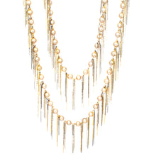 Load image into Gallery viewer, Gold Fringe 62&quot; Necklace