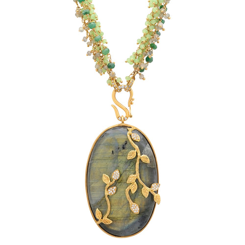 Labradorite Vine Necklace