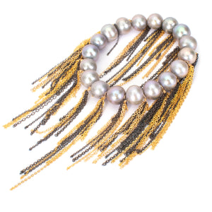 Silver Fringe Bracelet