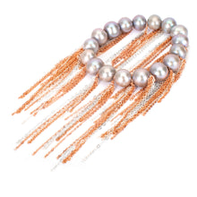 Load image into Gallery viewer, Silver Fringe Bracelet