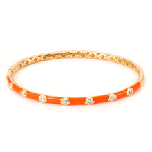 Load image into Gallery viewer, Diamond Enamel Bangle