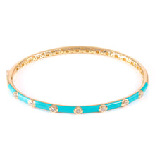 Load image into Gallery viewer, Diamond Enamel Bangle
