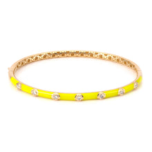 Load image into Gallery viewer, Diamond Enamel Bangle
