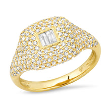 Load image into Gallery viewer, Diamond Signet Ring