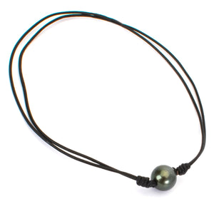 Pearl Leather Necklace