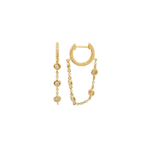 Diamond Chain Huggies