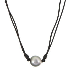 Pearl Leather Necklace