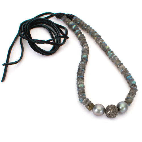 Pearl Labradorite Necklace