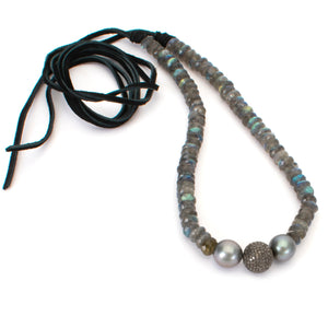Pearl Labradorite Necklace