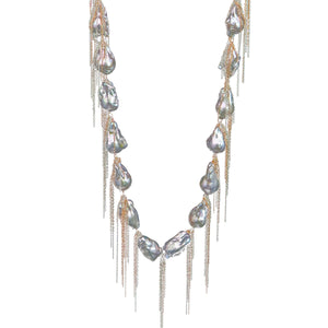 Silver Baroque 31" Necklace