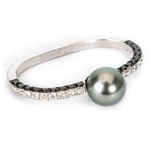 Pearl Diamond Ring