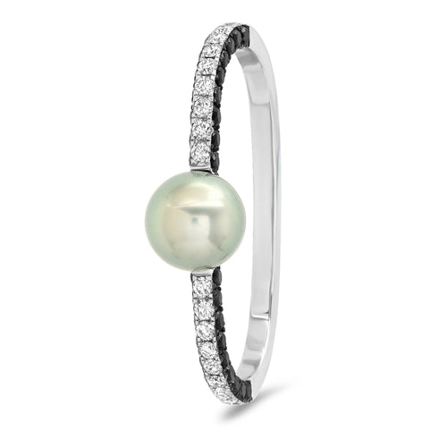 Pearl Diamond Ring