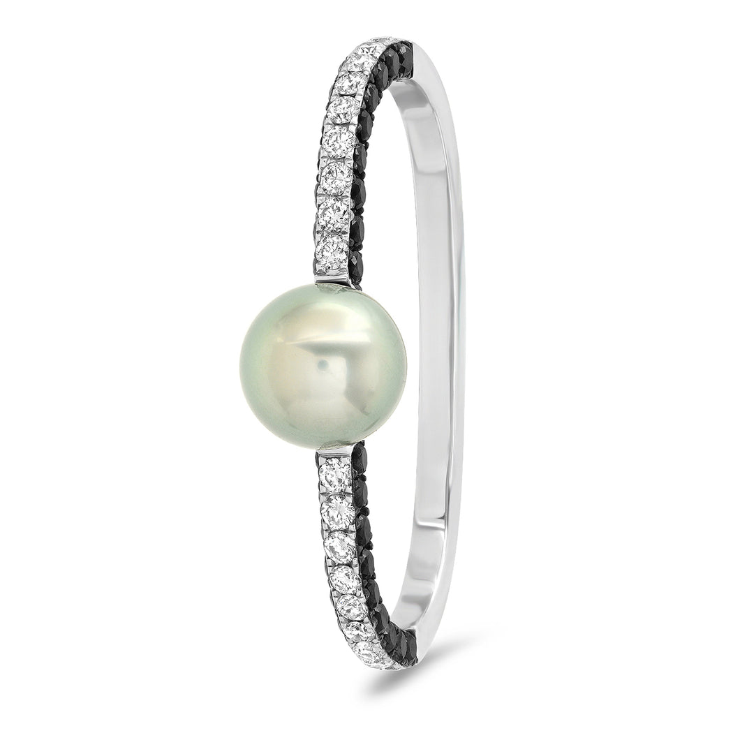 Pearl Diamond Ring