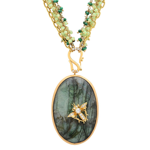 Labradorite Mosquito Necklace