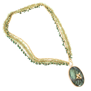 Labradorite Mosquito Necklace