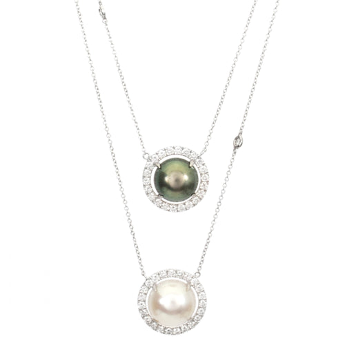 Pearl & Diamond Necklace
