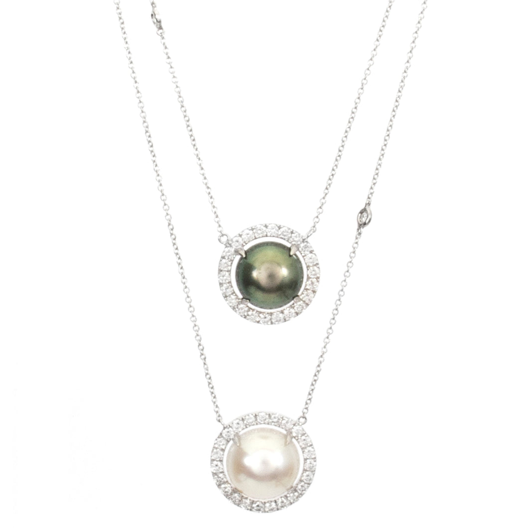 Pearl & Diamond Necklace