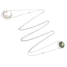 Load image into Gallery viewer, Pearl &amp; Diamond Necklace