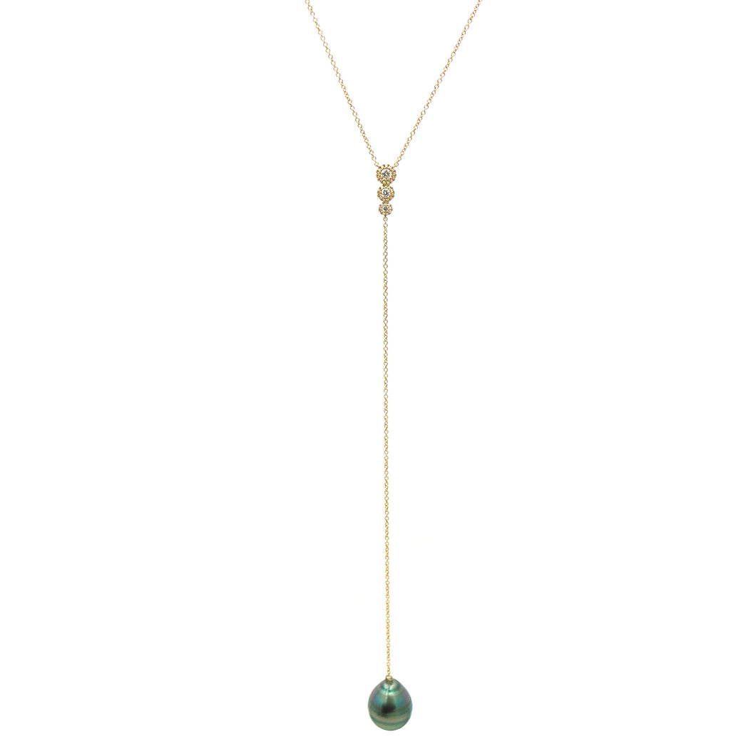 Pearl Y Necklace