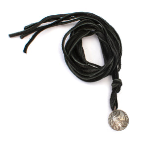 Carved Pearl Suede Wrap