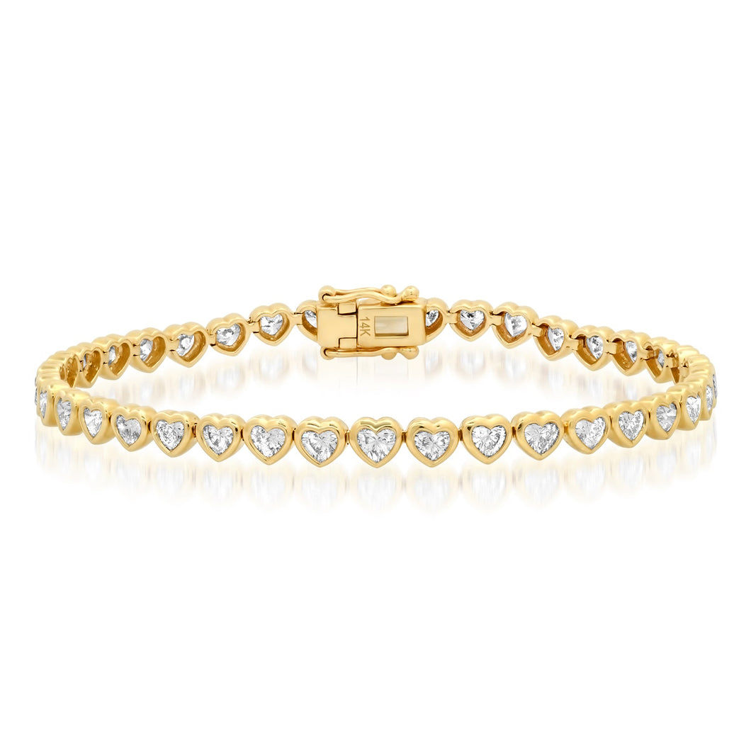Heart Bezel Bracelet