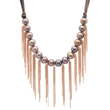 Load image into Gallery viewer, Leather Fringe Necklace