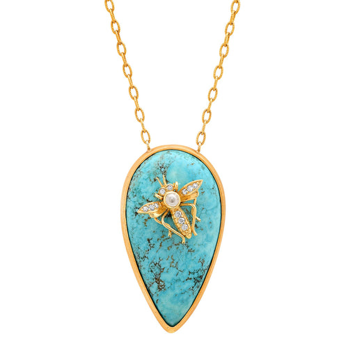 Turquoise Mosquito Necklace