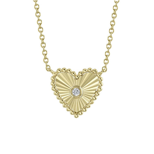 Radiating Heart Necklace